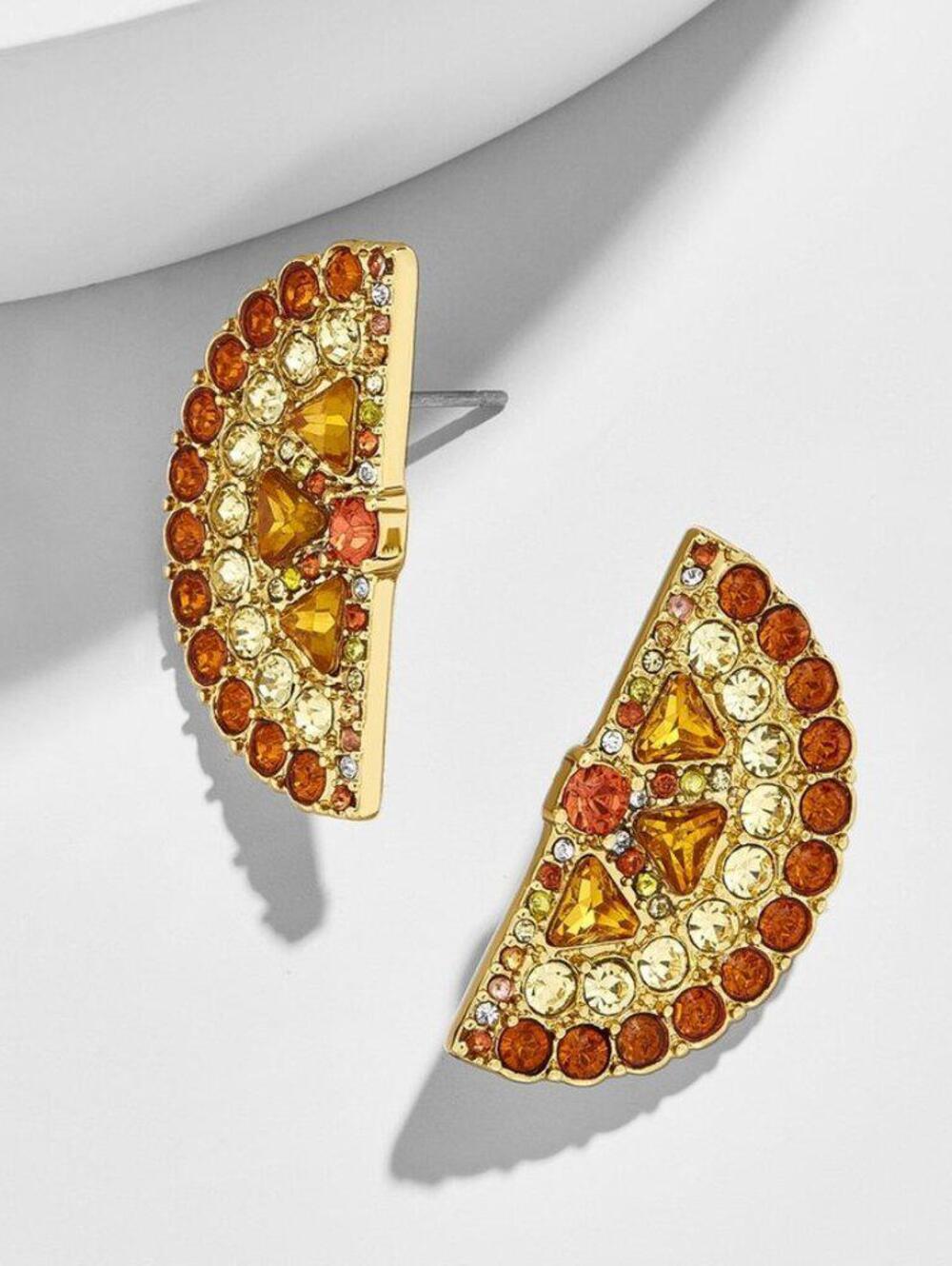 BaubleBar Orange Slice Stud Earrings